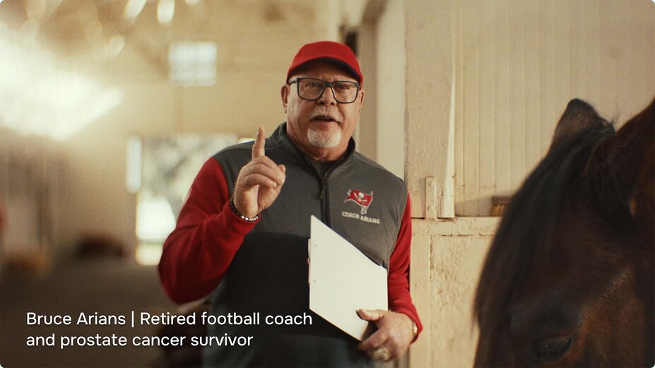 Bruce Arians, retired football coach and prostate cancer survivor.